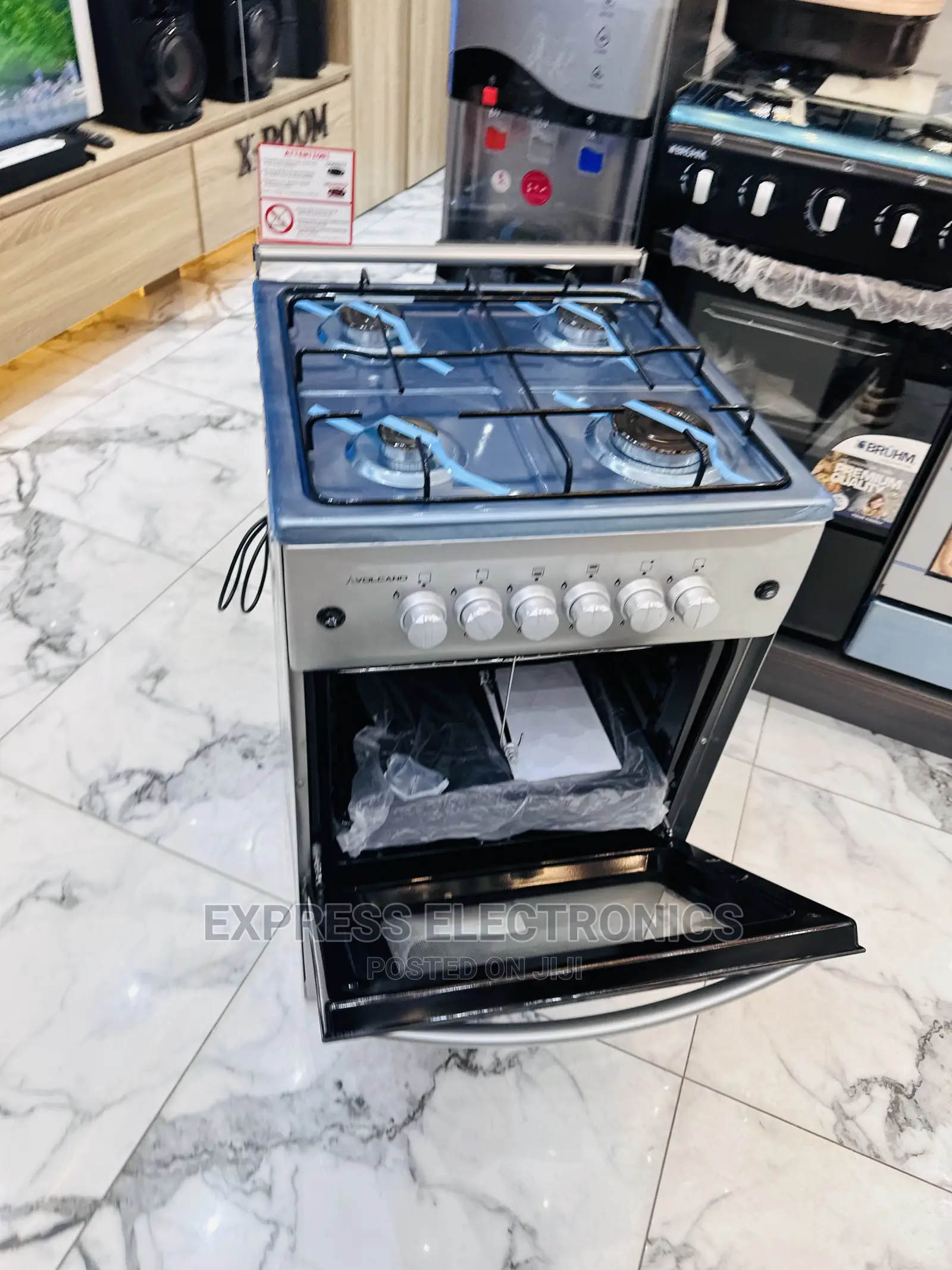CHICKEN TURNSPIT Auto Ignition 4burner Gas Cooker Oven
