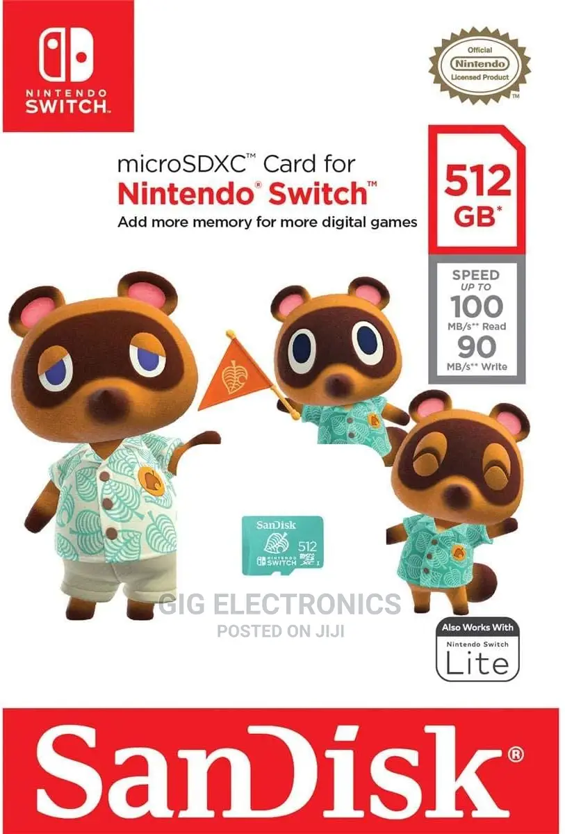 Sandisk 512GB Micro Sd Card Nintendo Switch