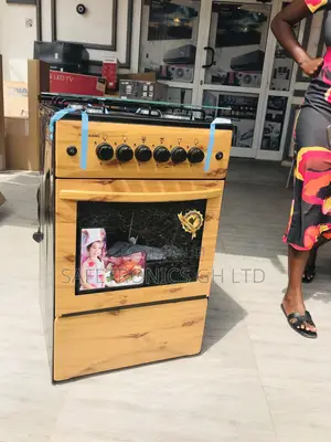 Durable 4 Gas Volcano Oven With Grill Wooden Light
