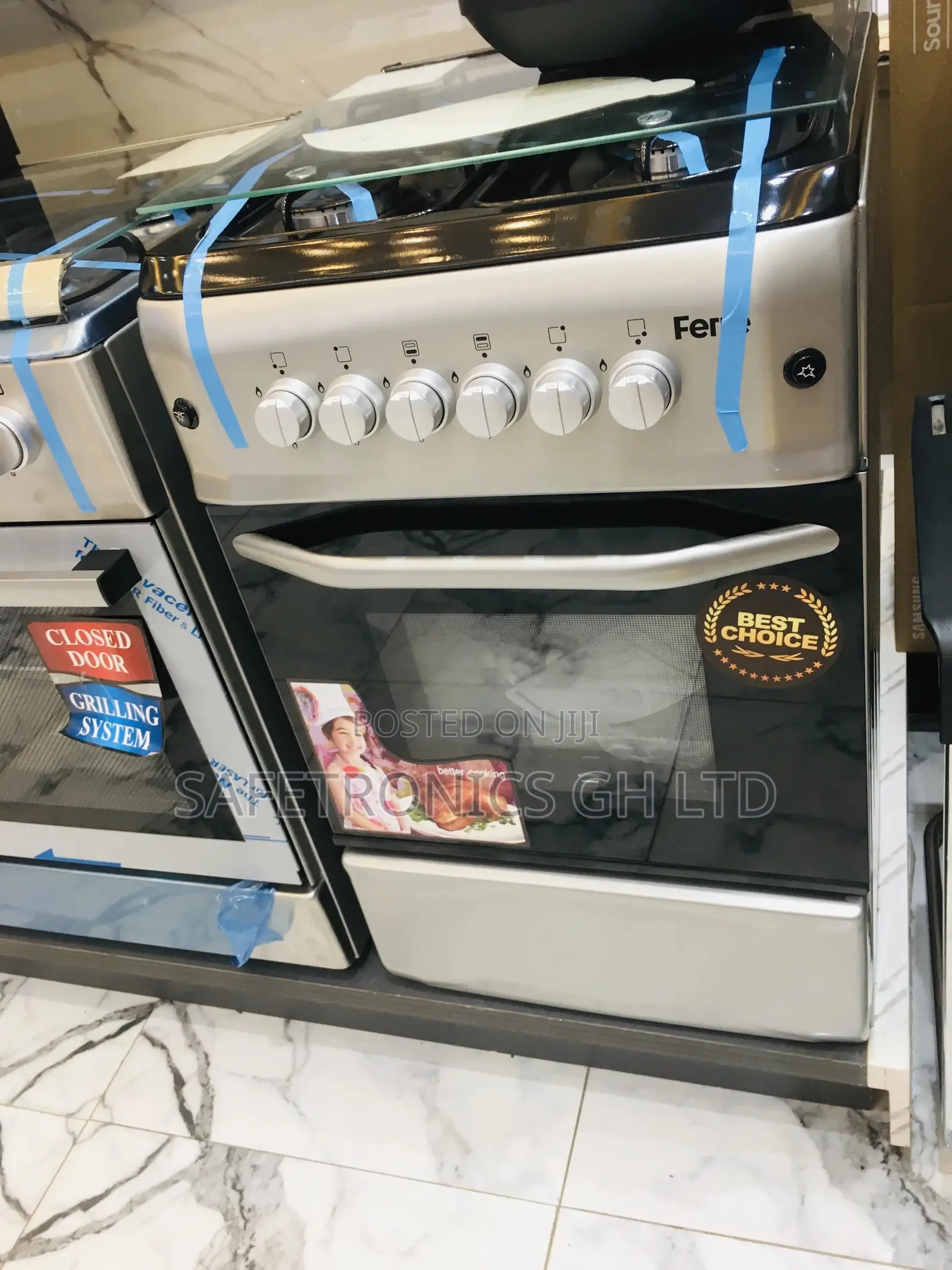 4 Gas Ferre Oven With Grill 50x55 Gray Reliable