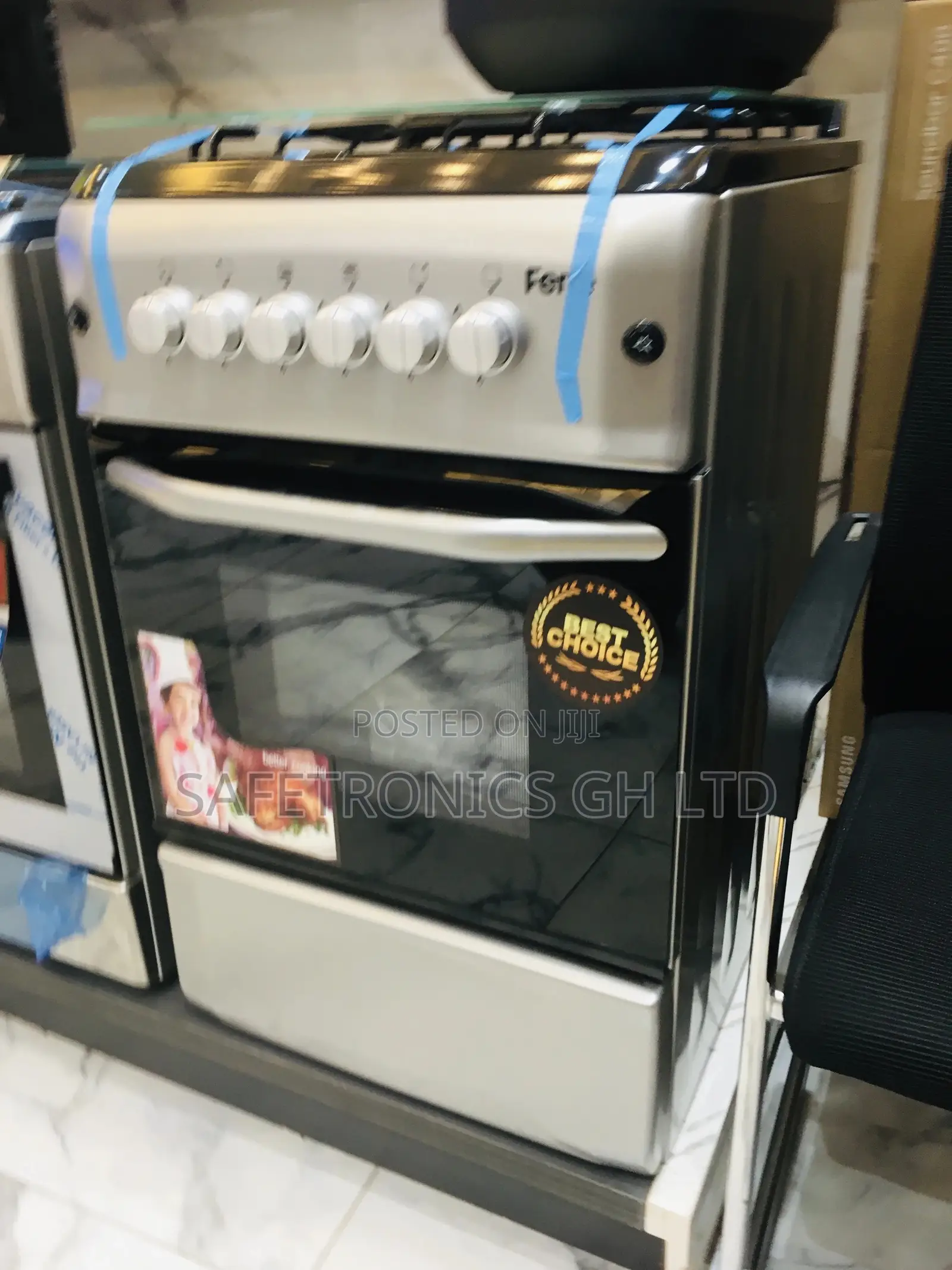 Gray Best Cooker 4 Gas Oven With Grill Ferre 50x55