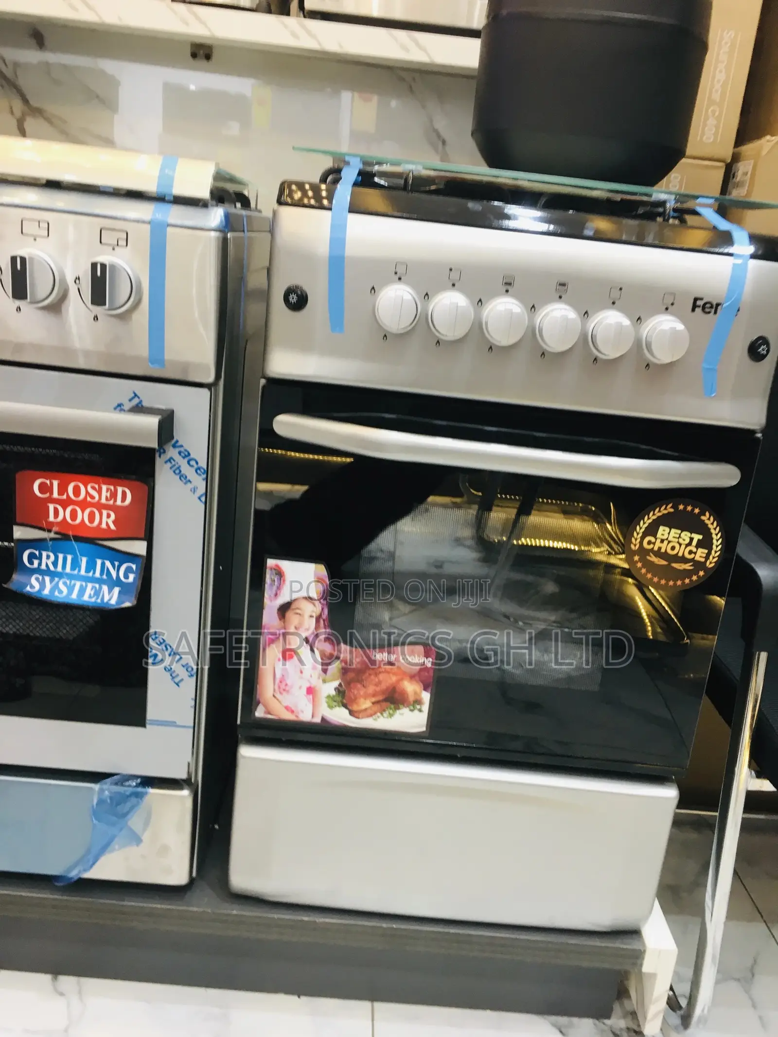 4 Gas Lastest Ferre Oven With Grill 50x55 Cooker