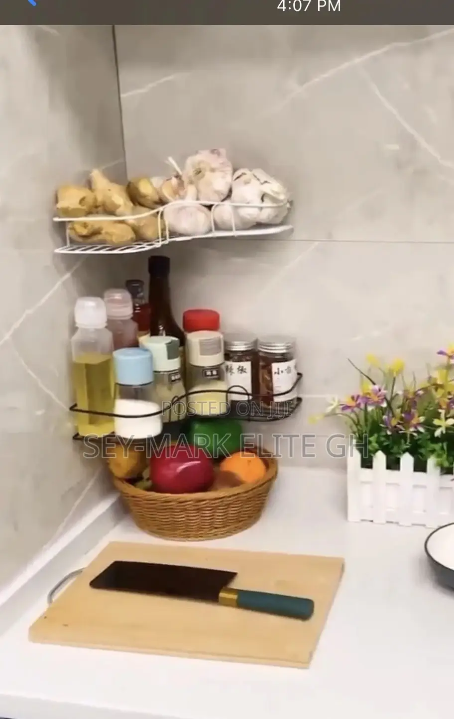 Multipurpose Kitchen/Bathroom Corner Shelves