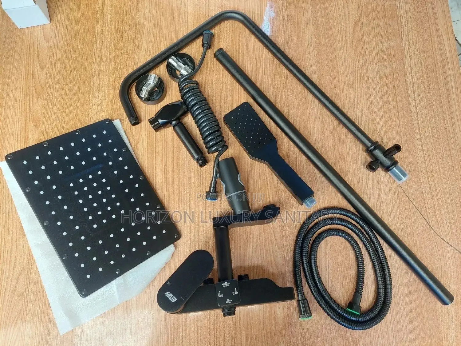 Black (4in1) Combined Telephone Shower With Shattaf(Bidet)