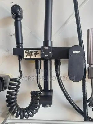 Black (4in1) Combined Telephone Shower With Shattaf(Bidet)