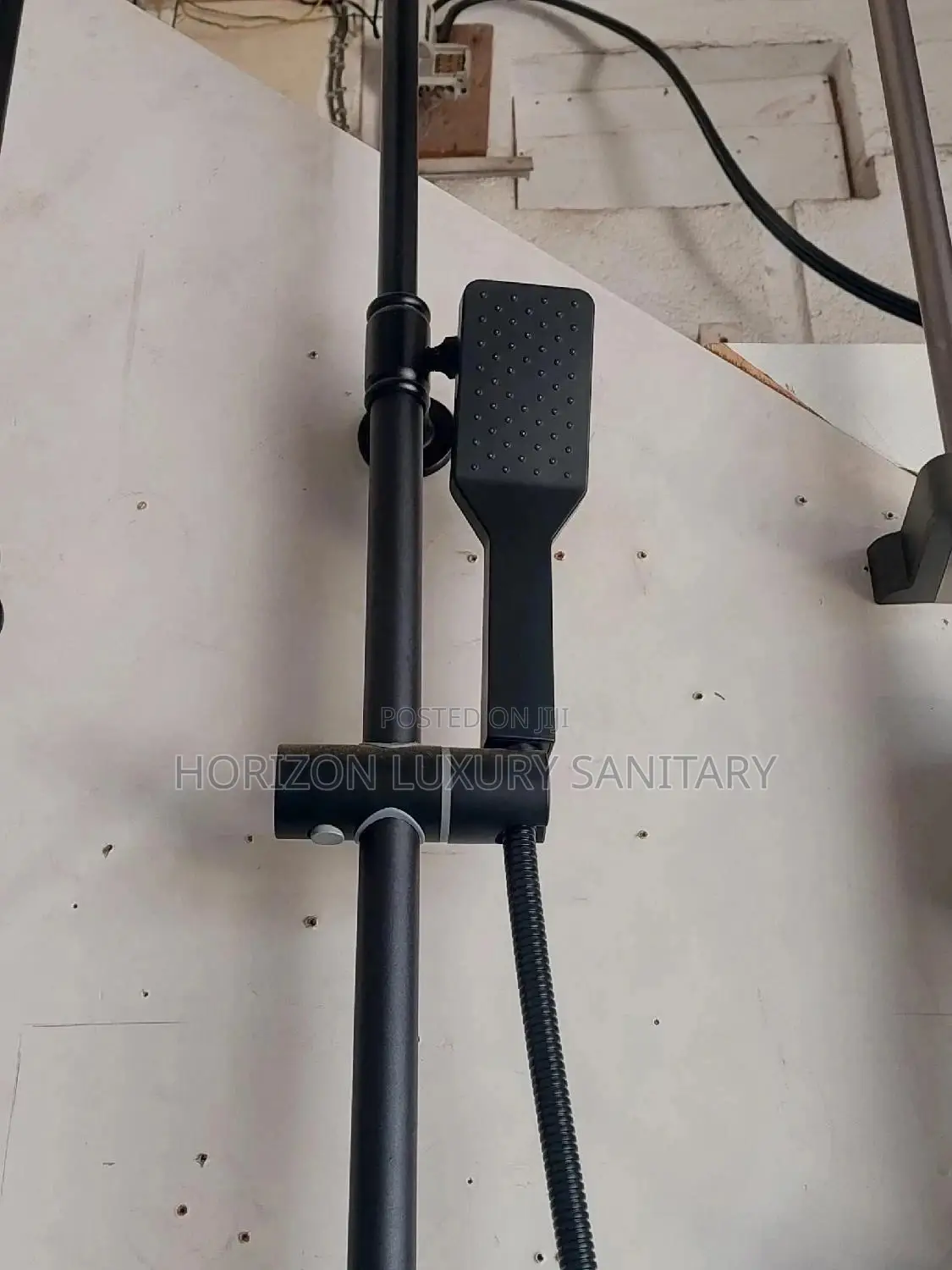 Black (4in1) Combined Telephone Shower With Shattaf(Bidet)