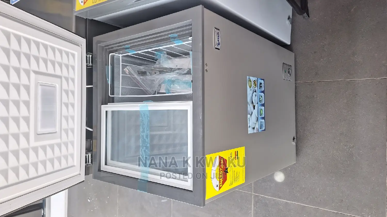 New Ad_pearl 100ltrs Chest~Freezer Silver Colour