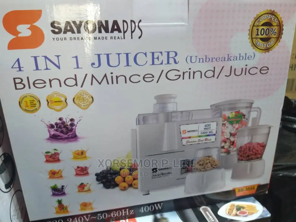 Sayona 4 in 1 Blender