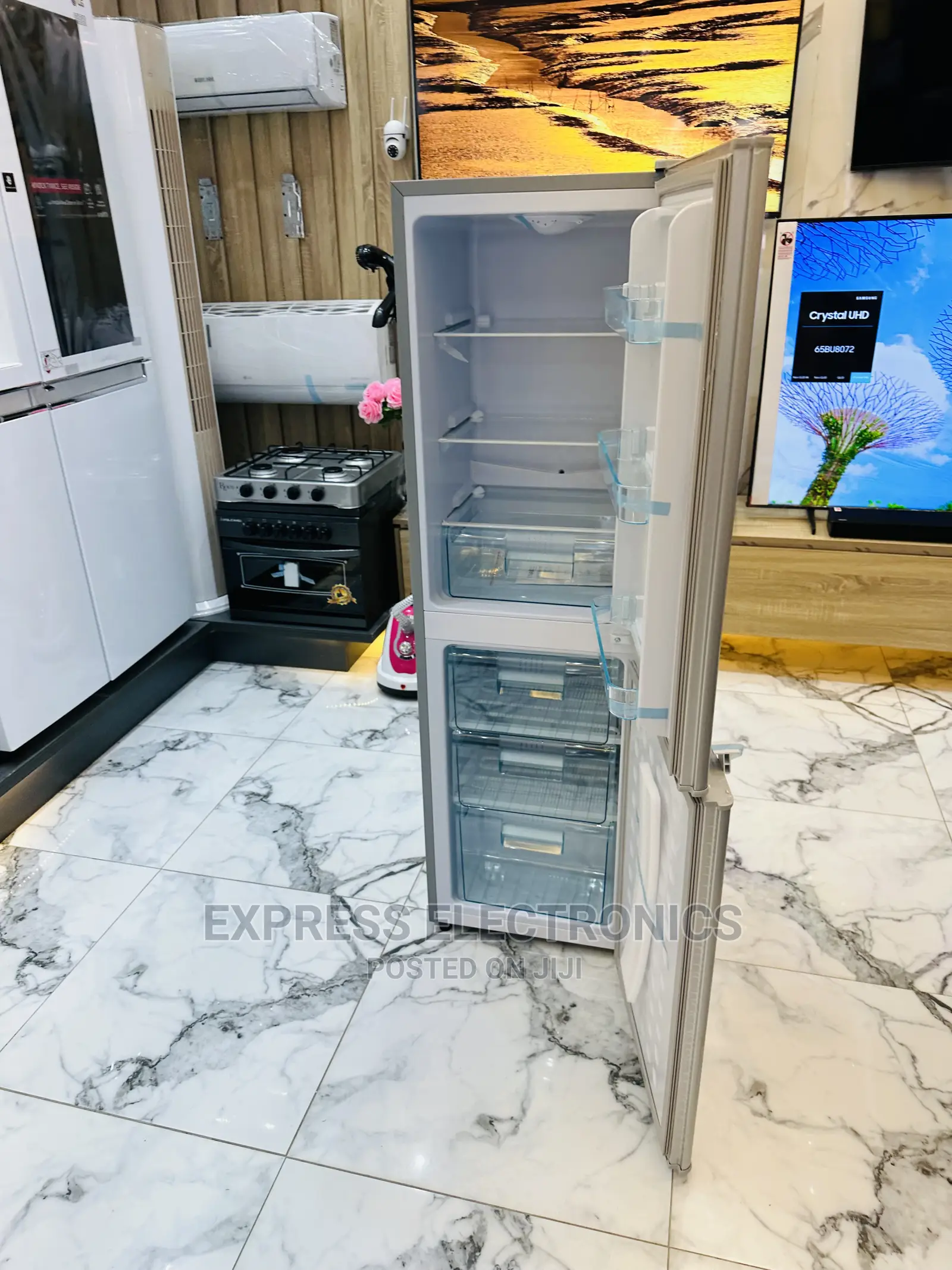Adorable  Sleek Nasco Double Door Fridge