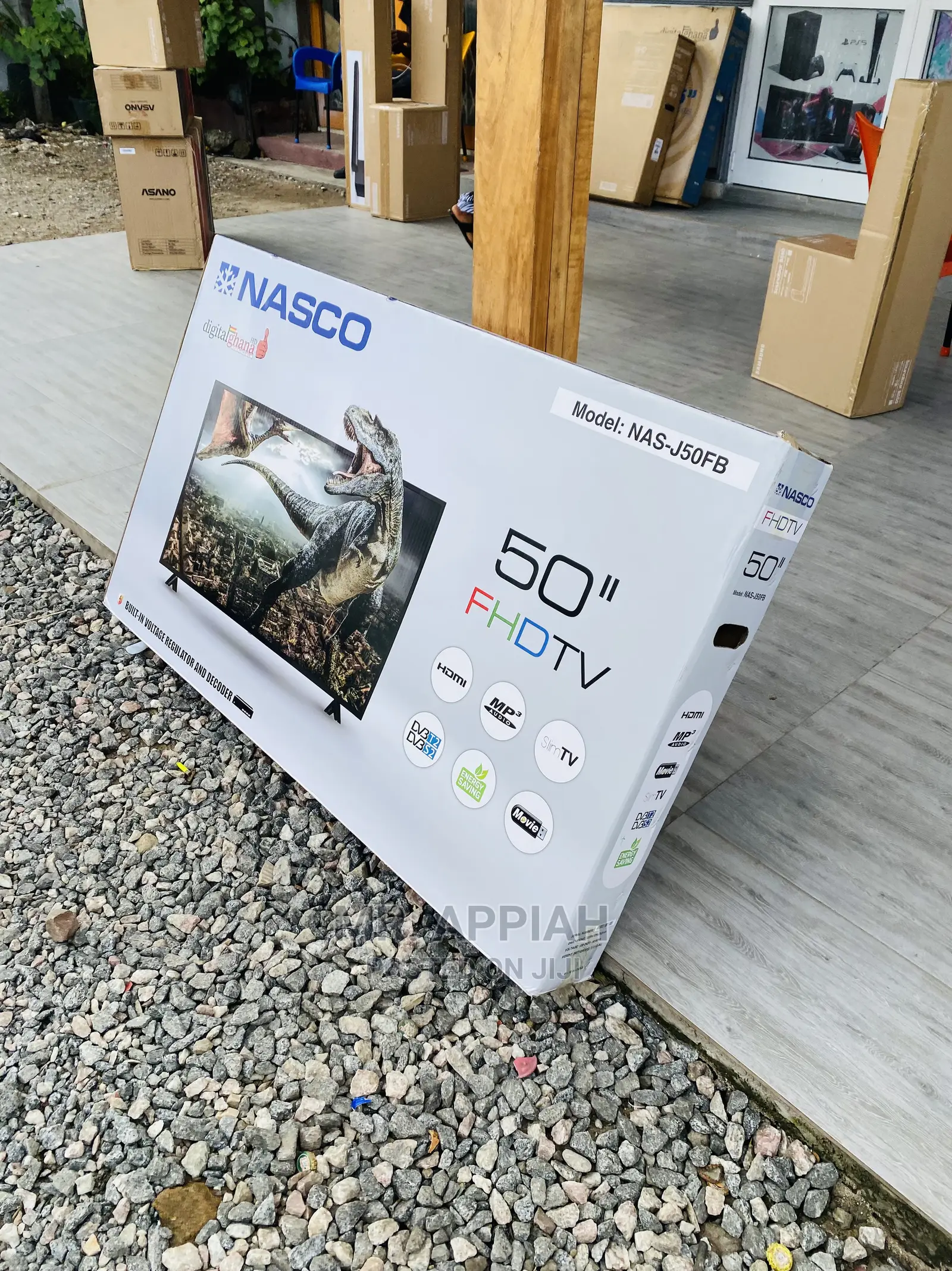 Low Cost  Nasco 50 Inch FHD Digital Satelite LED Tv(Black).