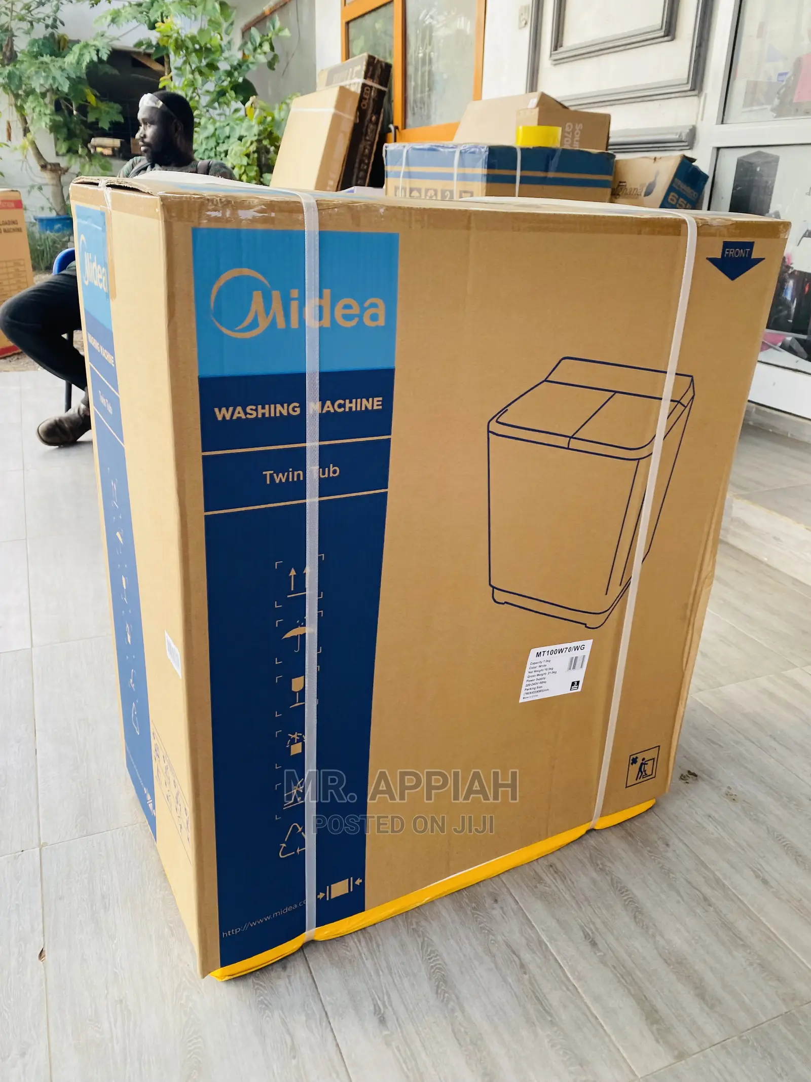 New Midea 7kg Top Load Washingmachine Available(White)