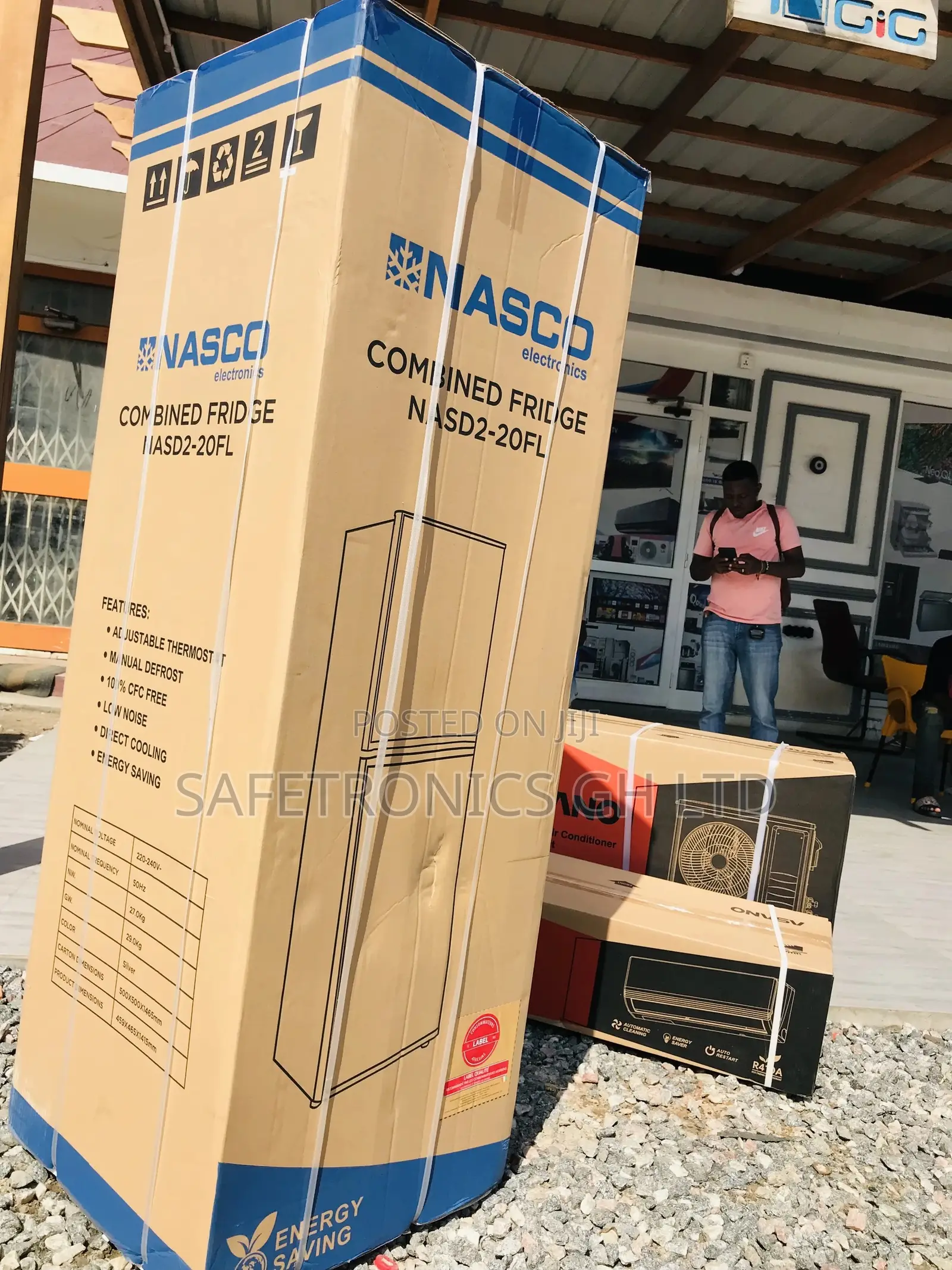 New Nasco Fridge Doubledoor Bottomfreezer Nasd2-20fl