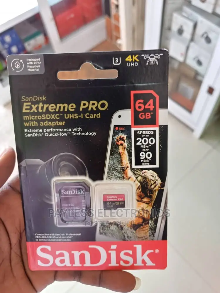 Sandisk Extreme Pro Memory Card 64gb