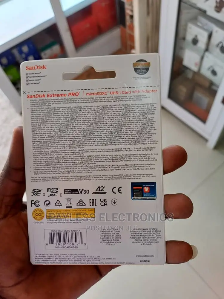 Sandisk Extreme Pro Memory Card 64gb