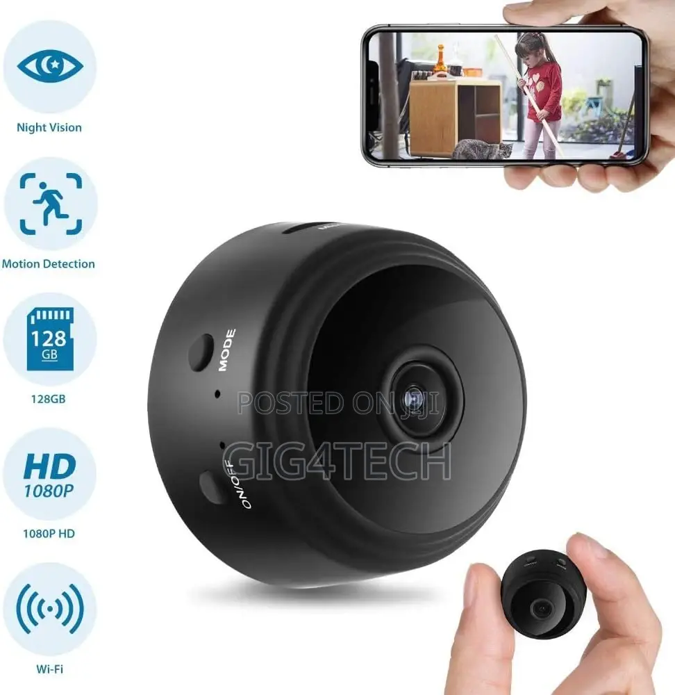 Hidden Mini Spy Camera With Audio and Video Live Feed