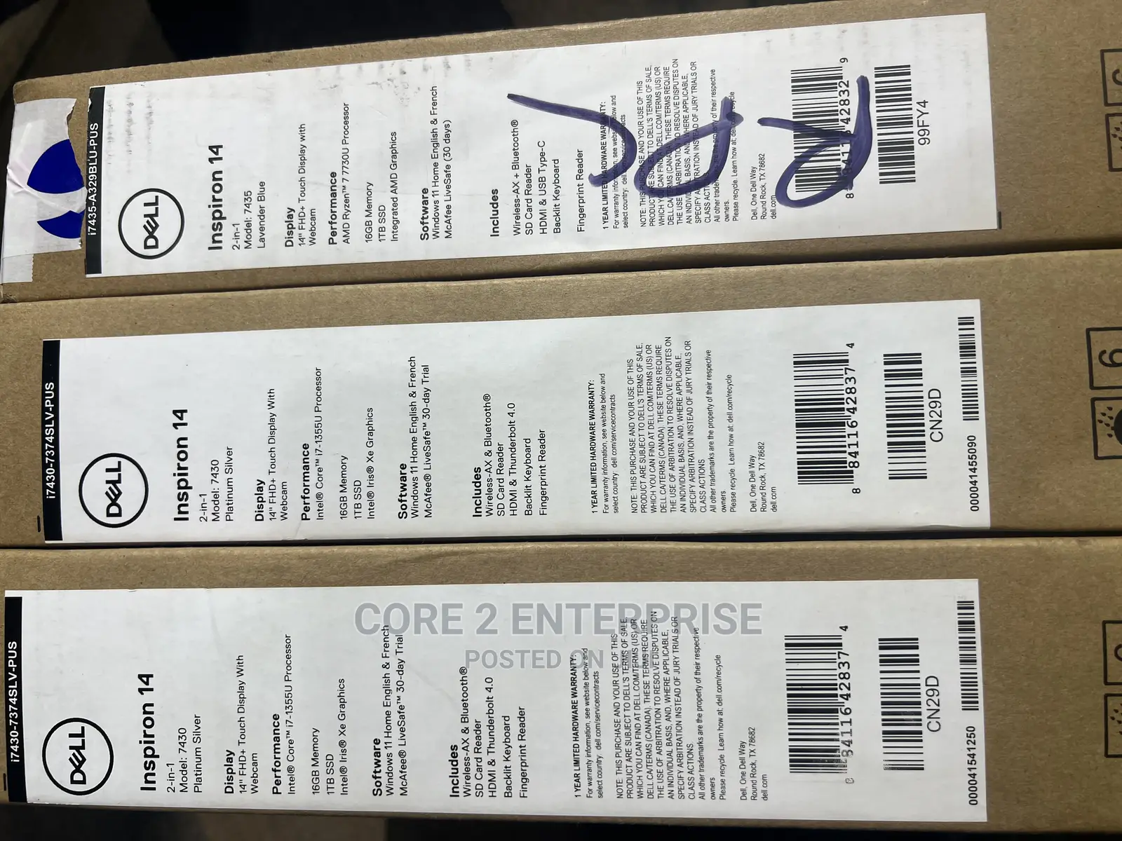 New Laptop Dell Inspiron 14 7437 16GB Intel Core I7 SSD 1T