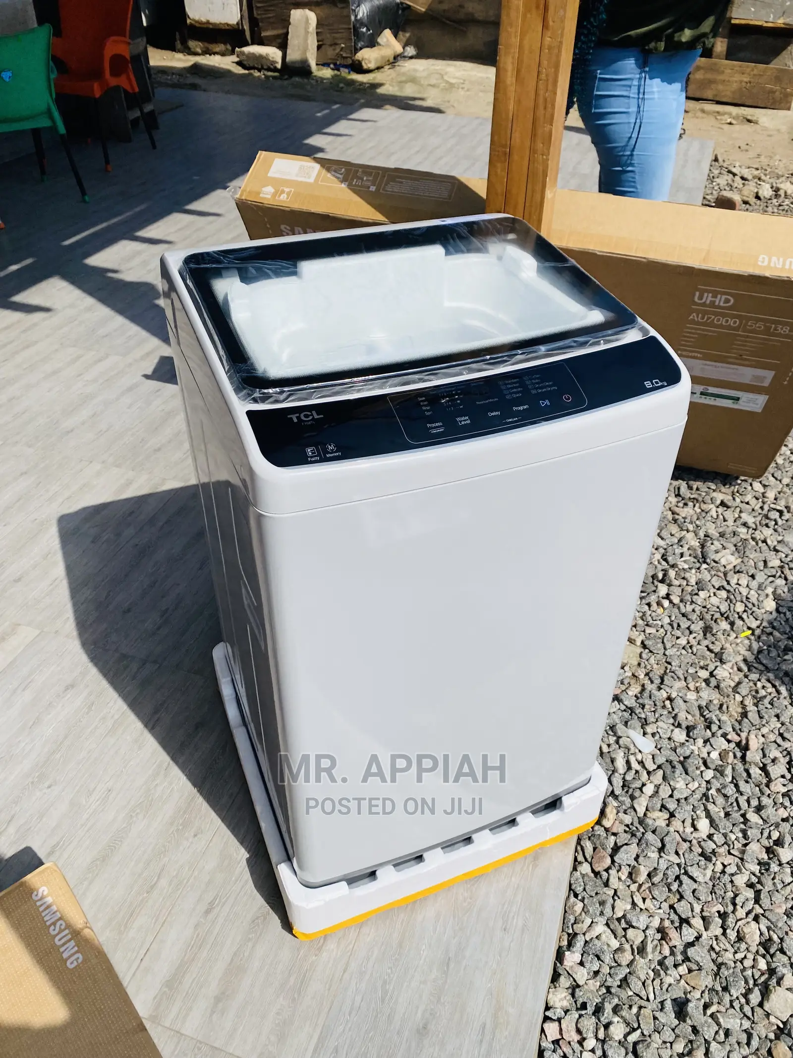 Original TCL Top Load Washing Machine(85kggf708tl 8kg)Gray.