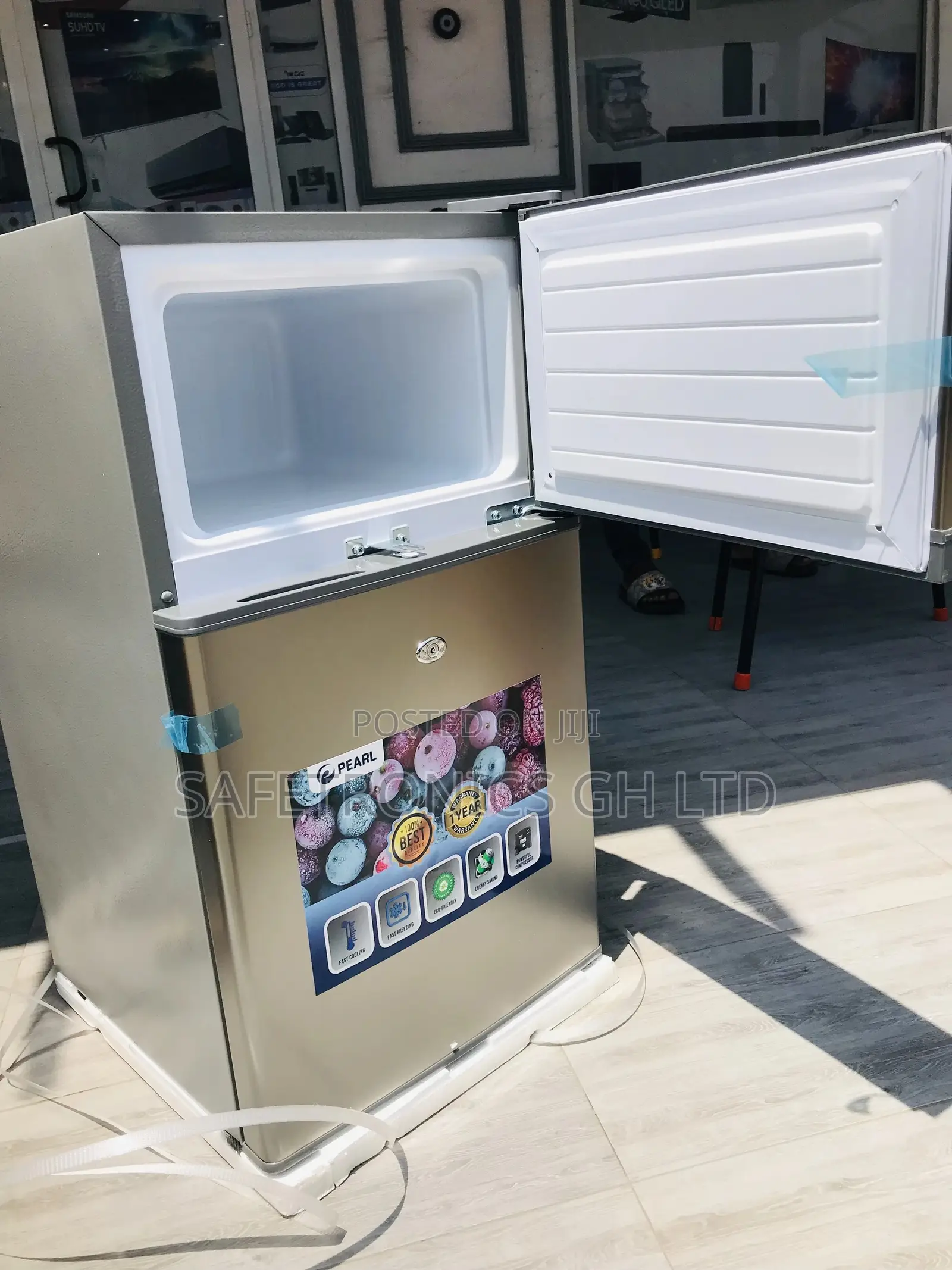 Sliver Pearl Pf-10t Doubledoor Topfreezer  Fridge