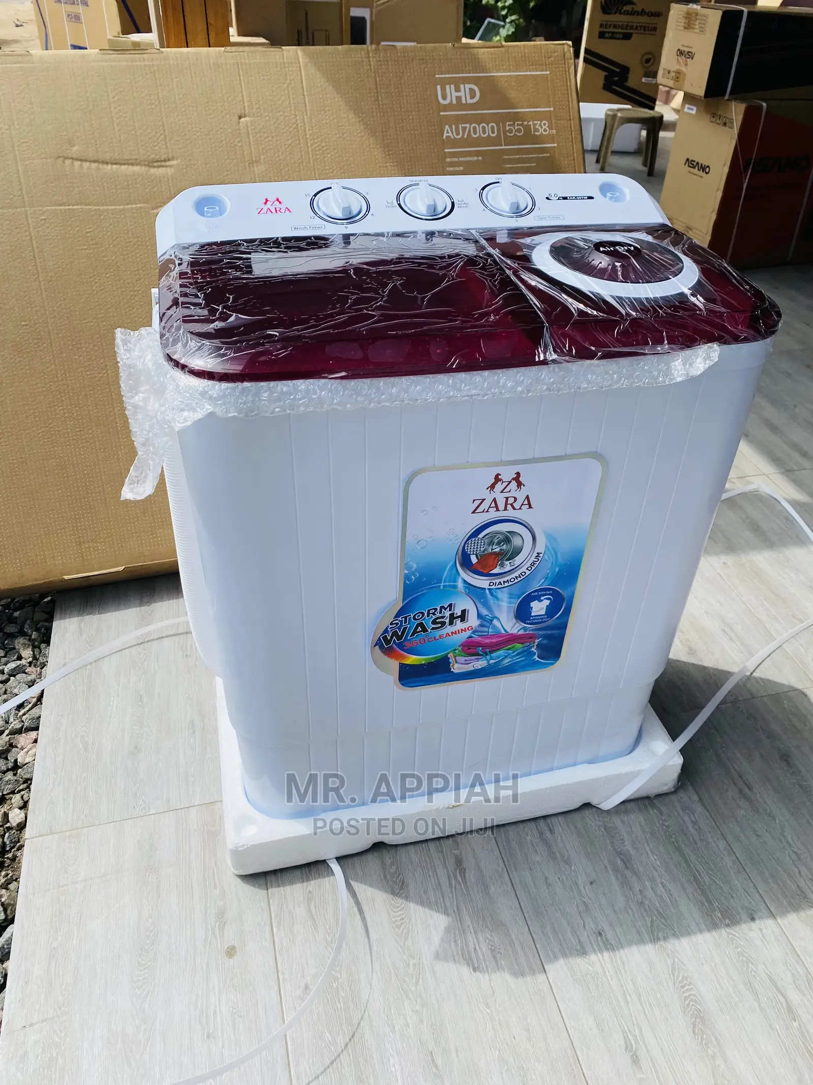Effective and Reliable 5kg Zara Washing Machine(White).
