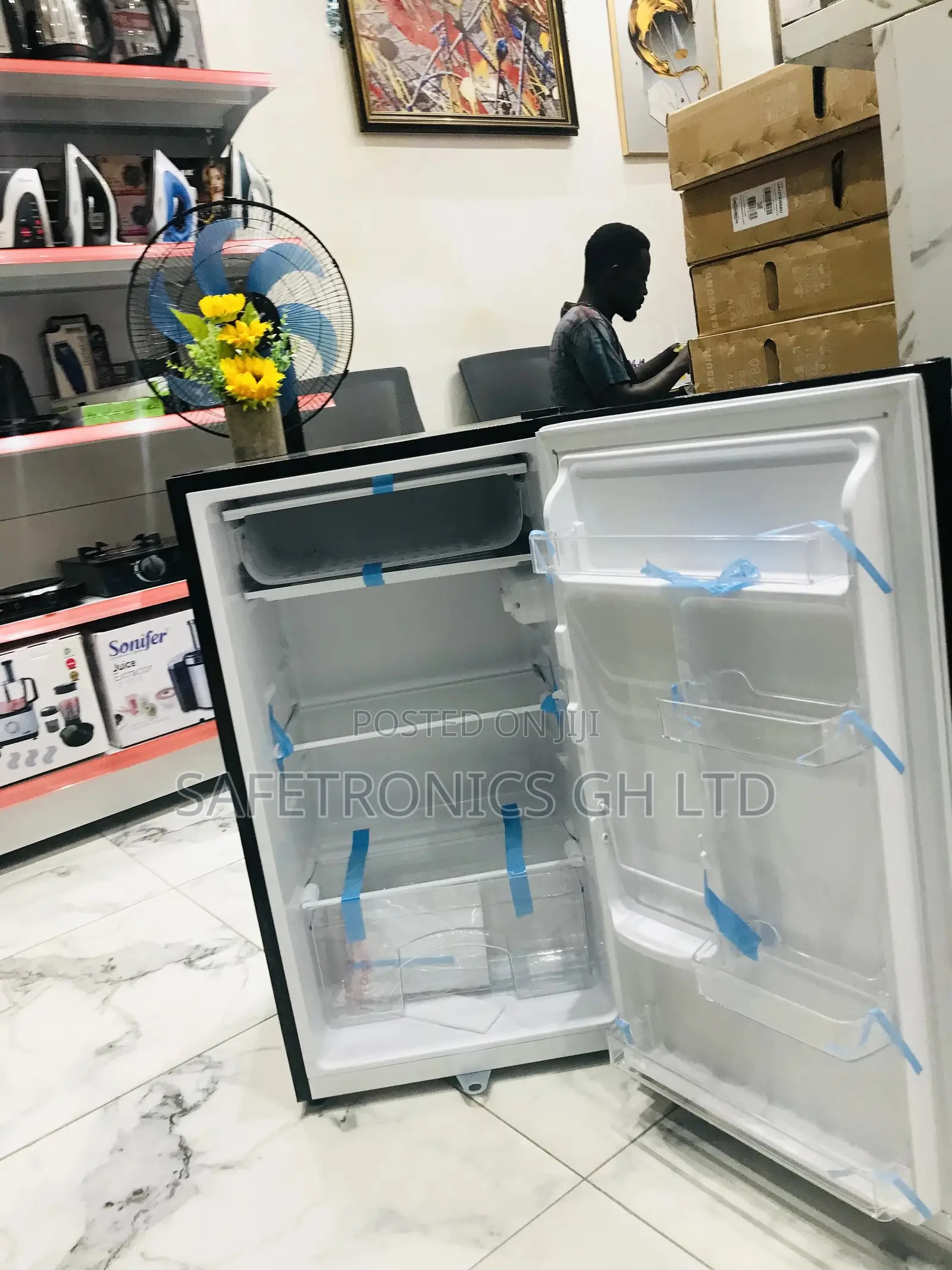 1 Quality Rainbow Singledoor Fridge Topfreezer 80L Tabletop