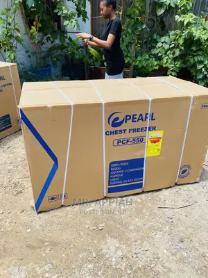 High Quality Pearl PCF-550 Double Door Chest Freezer,Gray.