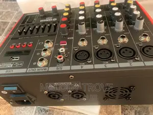 6-Channel Mixing Console (Powered) With MP3 Playback and BT