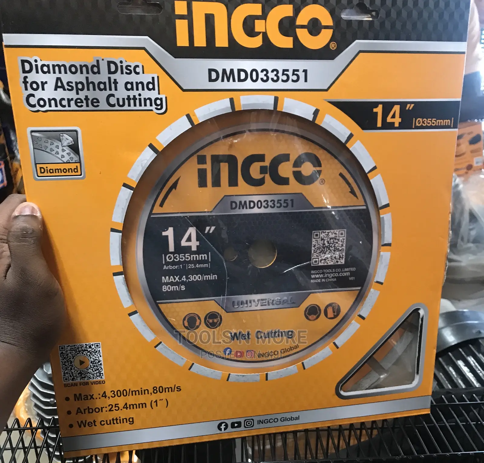 INGCO Concrete Diamond Disc (14”)