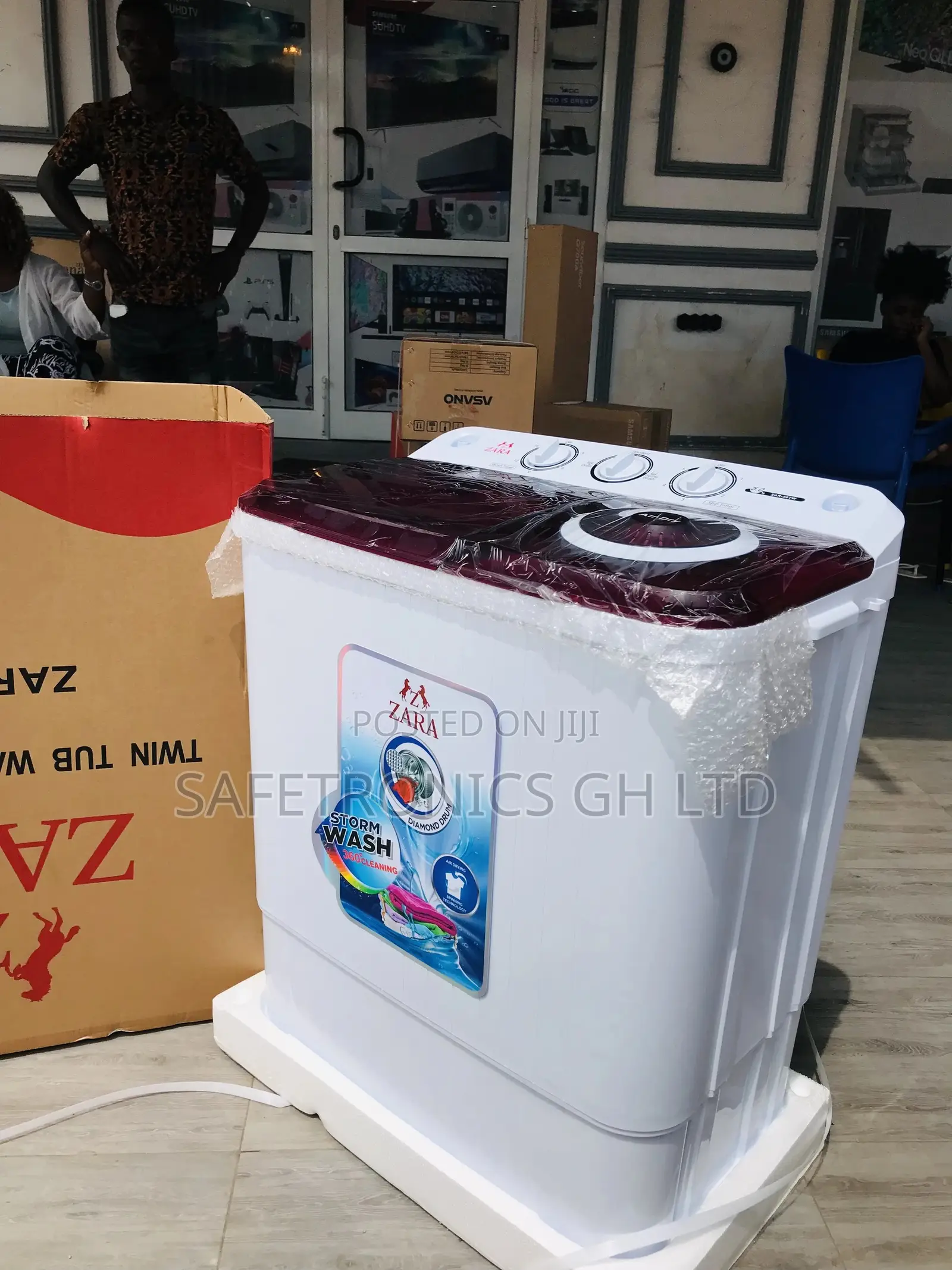 Newly Sealed Zara 5kg Topload Washingmachine Semiautomatic