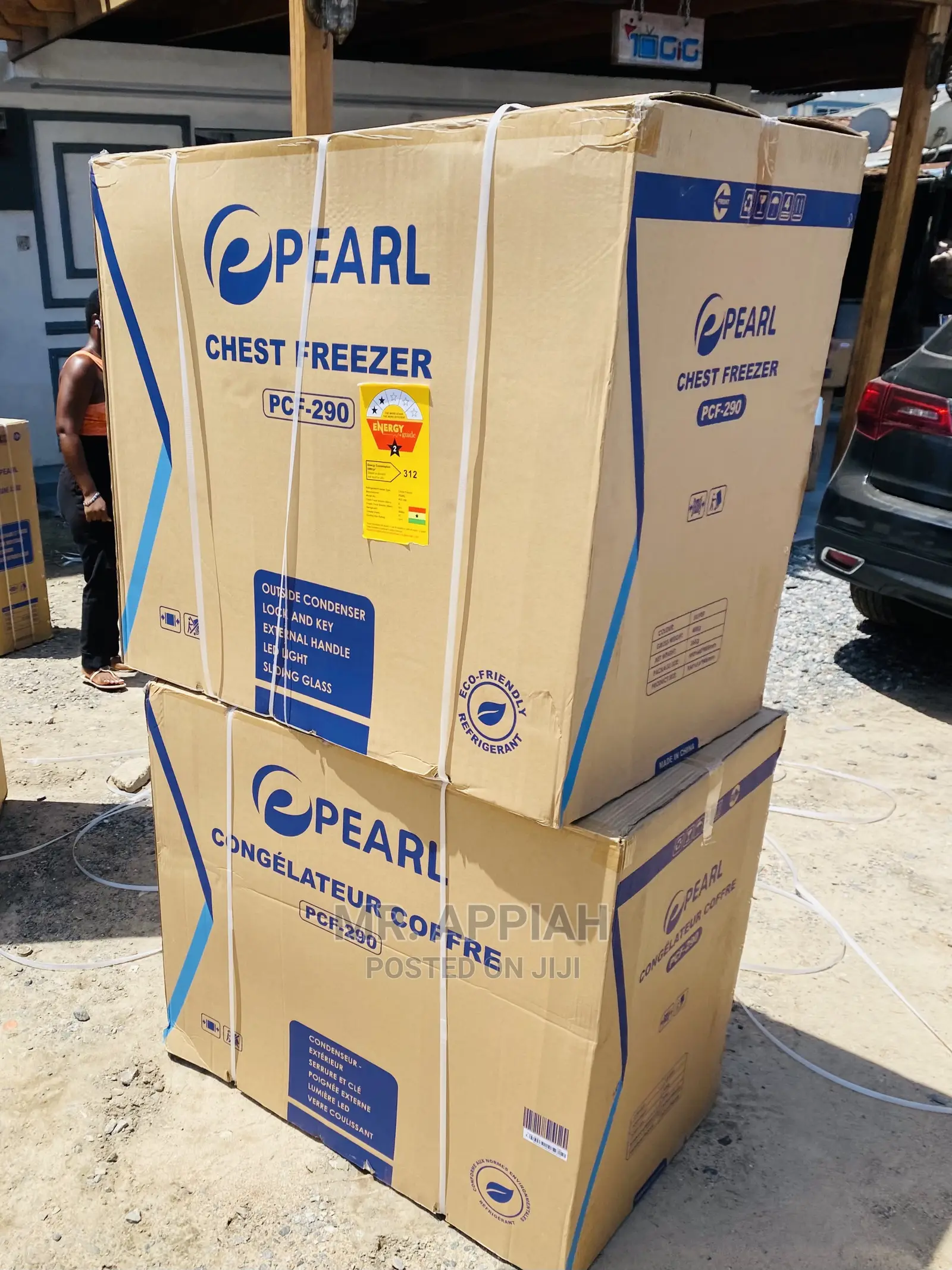 Authentic Pearl PCF-290 Chest Freezer(Gray) 