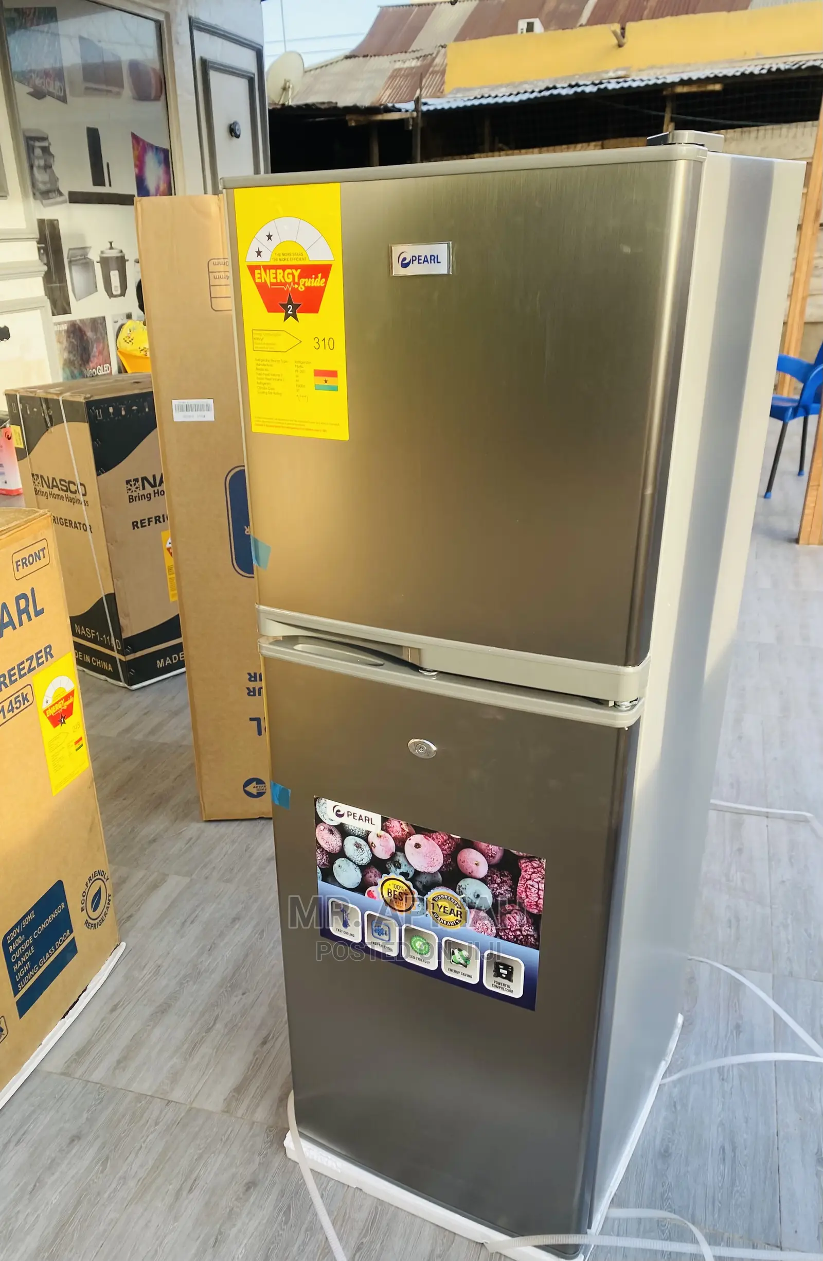 Latest Pearl 20T Double Door Refrigerator(Dark Gray) 