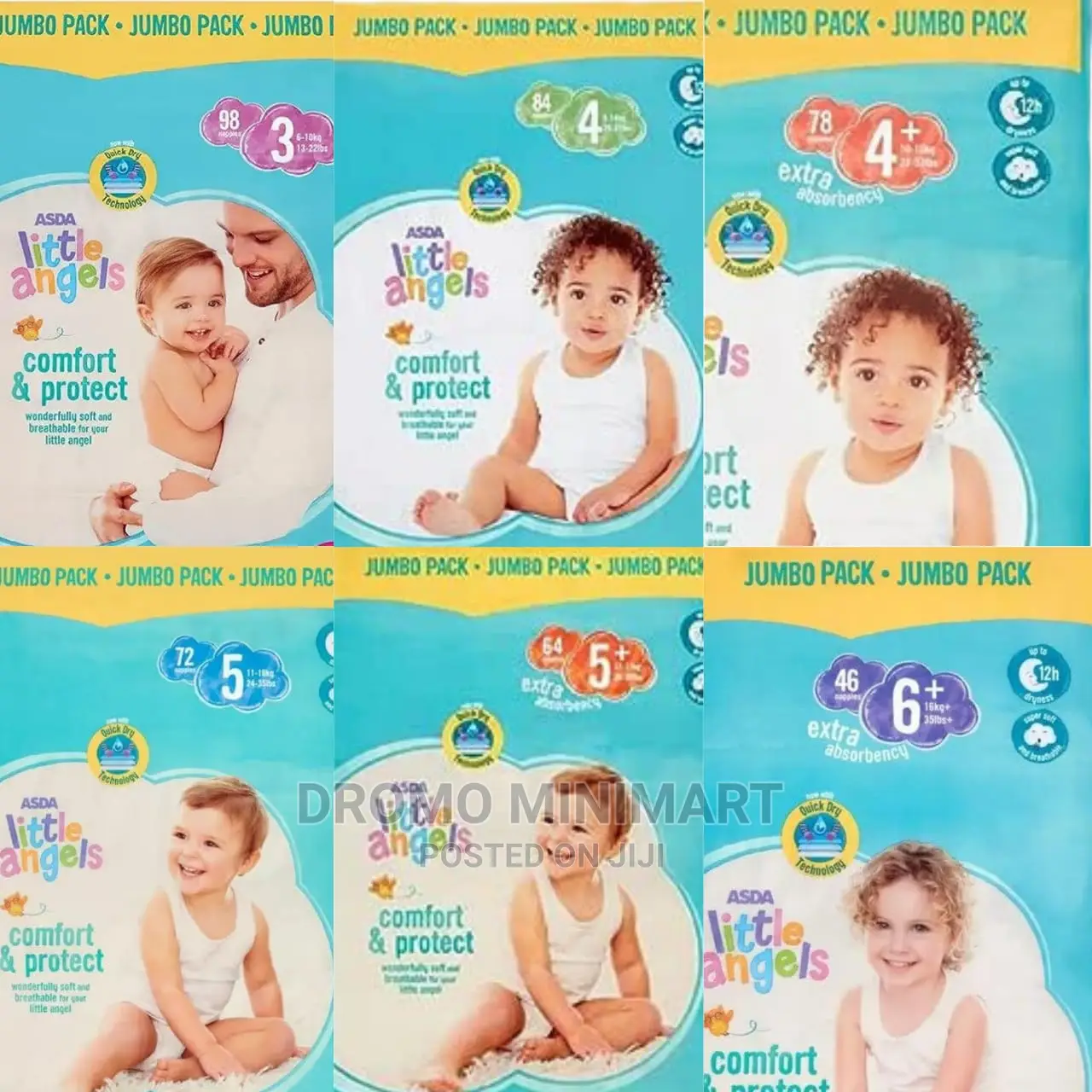 Uk Imported Little Angel Diapers (All Sizes)