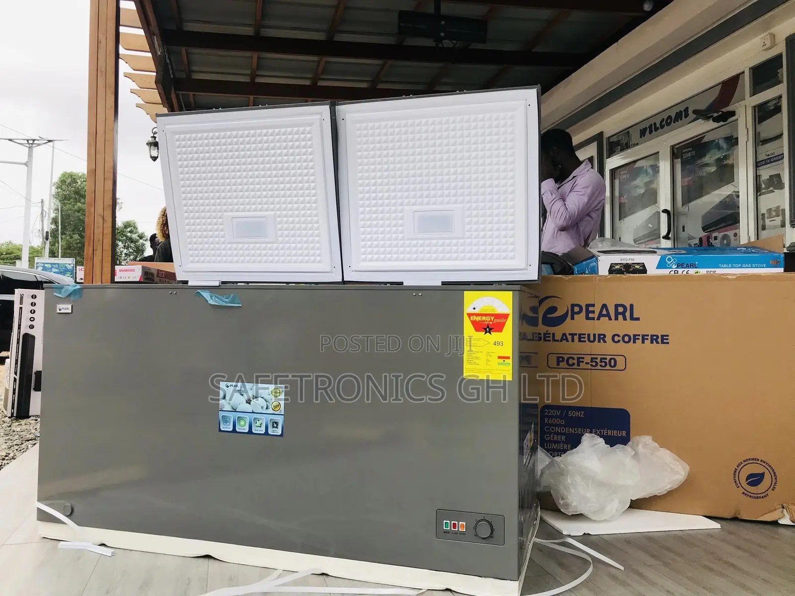 Grab Nice PCF-550 Doubledoor Pearl Chestfreezer