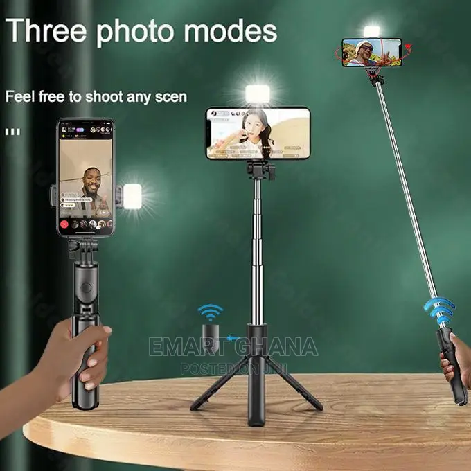 Wireless Bt Remote Fill Light Multifunc Tripod Portable Hand
