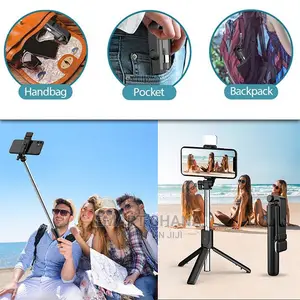 Wireless Bt Remote Fill Light Multifunc Tripod Portable Hand