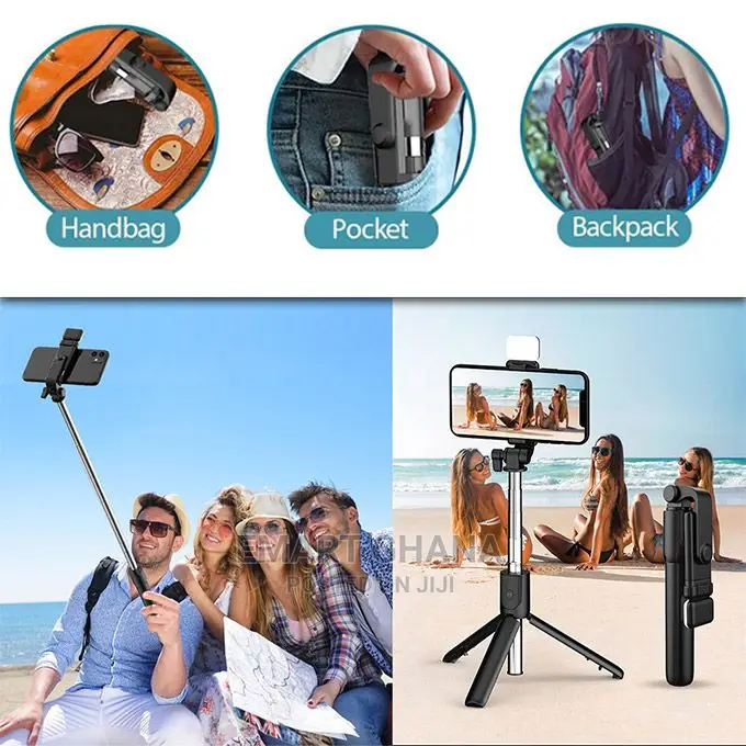 Wireless Bt Remote Fill Light Multifunc Tripod Portable Hand