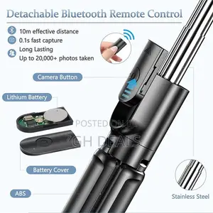 Wireless Bt Remote Fill Light Multifunc Tripod Portable Hand
