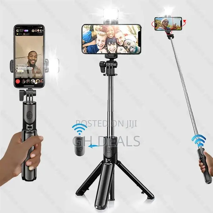 Wireless Bt Remote Fill Light Multifunc Tripod Portable Hand