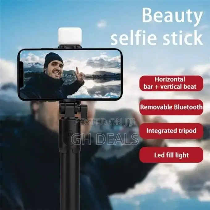Wireless Bt Remote Fill Light Multifunc Tripod Portable Hand