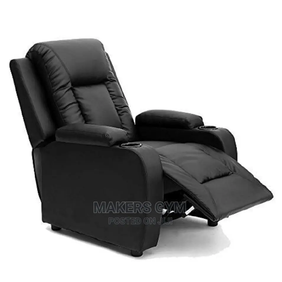 Recliner With 2 Cup Holder (Leather) Manual