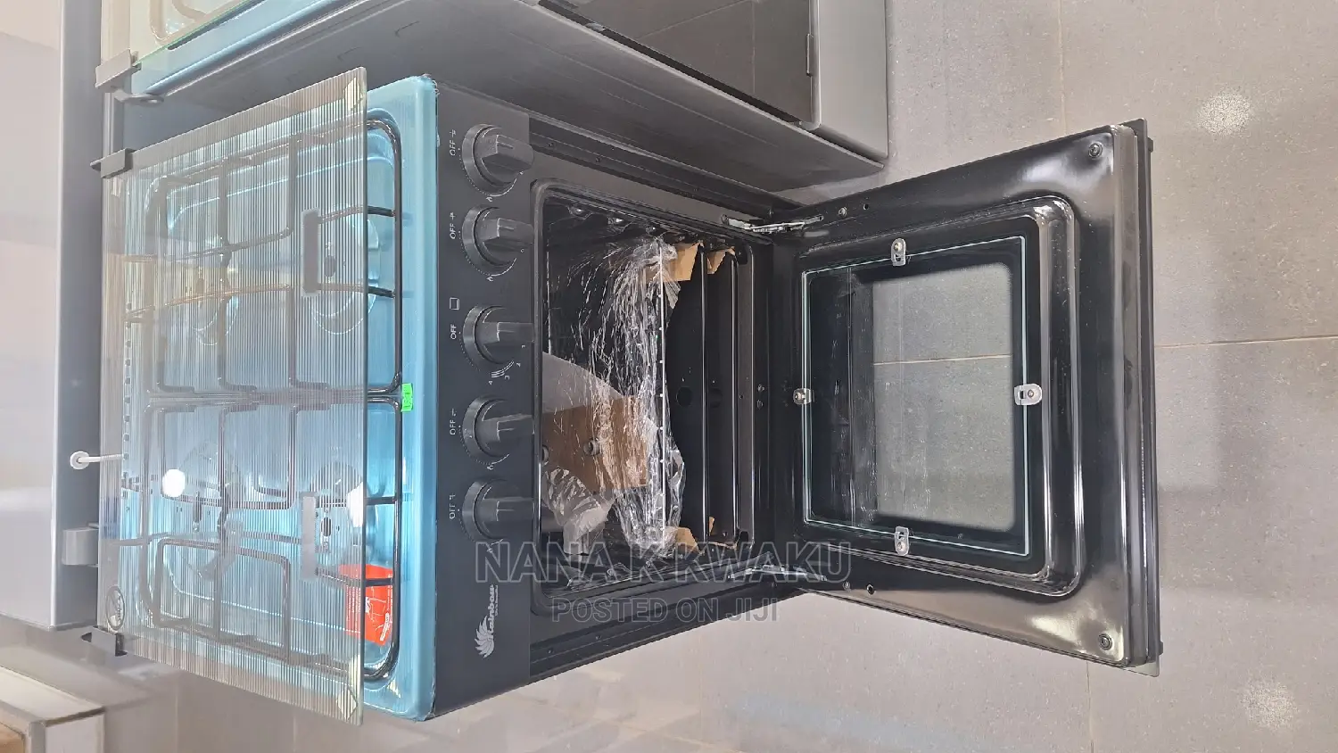 Free_kettle Rainbow 4 Burner Gas Cooker With Oven