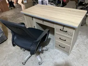1.2m Table With Drawers and Chair
