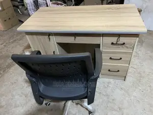 1.2m Table With Drawers and Chair