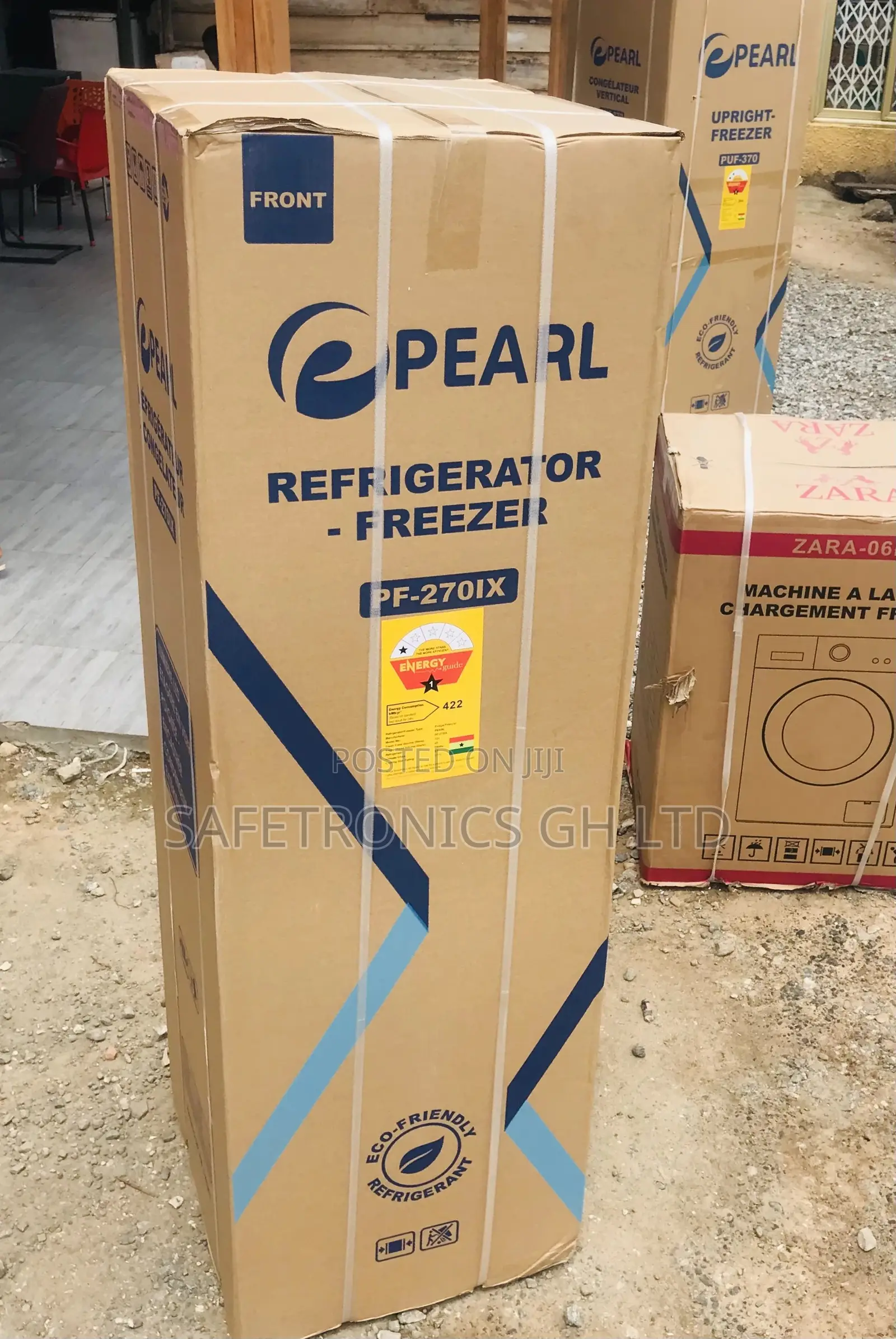 Pearl Durable Topfreezer Doubledoor PF-270IX 166L Fridge