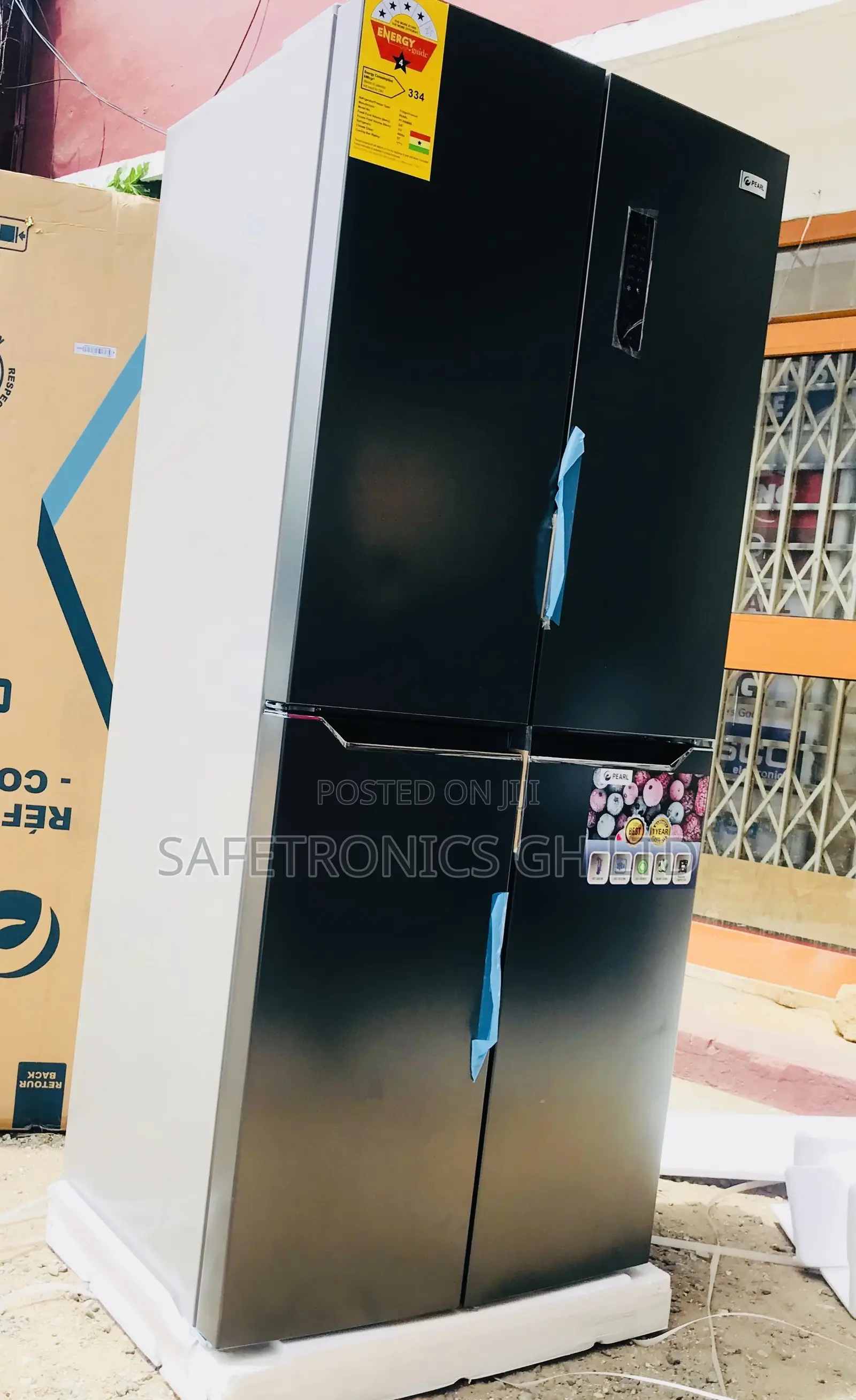 Efficiency 4 Doors Pearl Bottomfreezer PF-550BSS Fridge