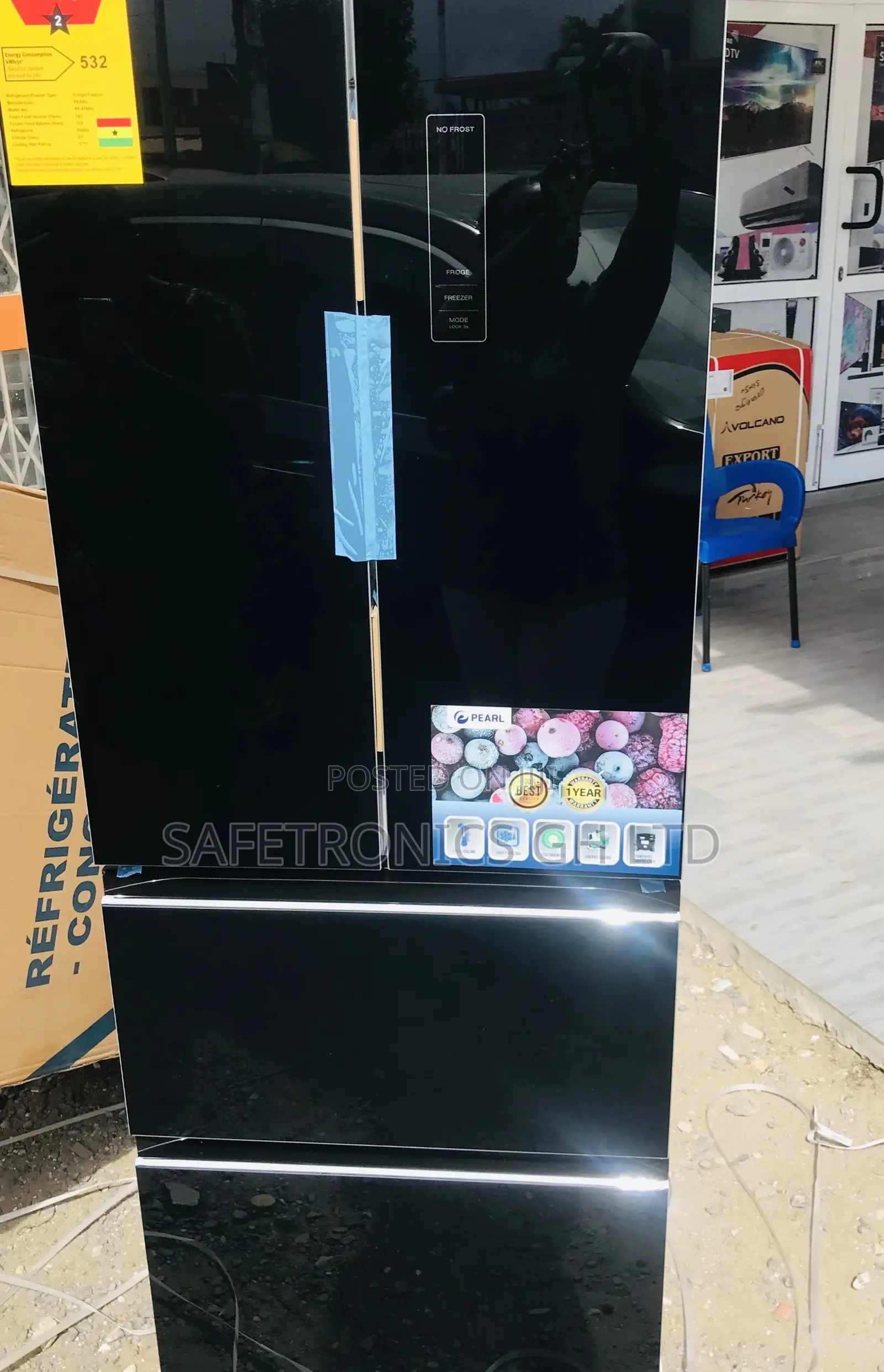 Pearl Pf-479bg 4 Doors Bottomfreezer Durable Fridge