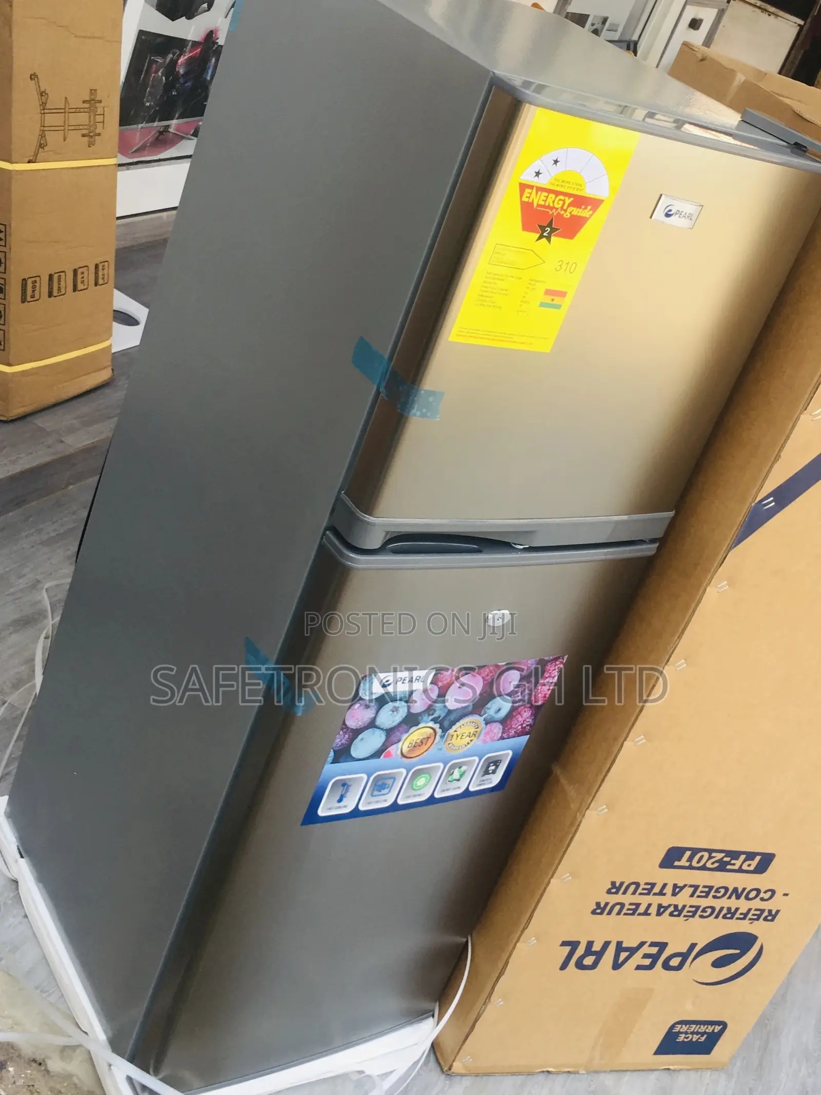 Doubledoor PF-20T Topfreezer Adjustable Pearl Fridge