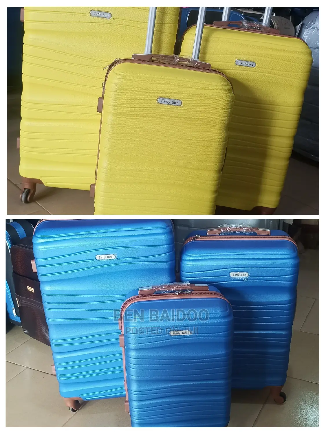 Fibre Plastic Suitcases 3in1