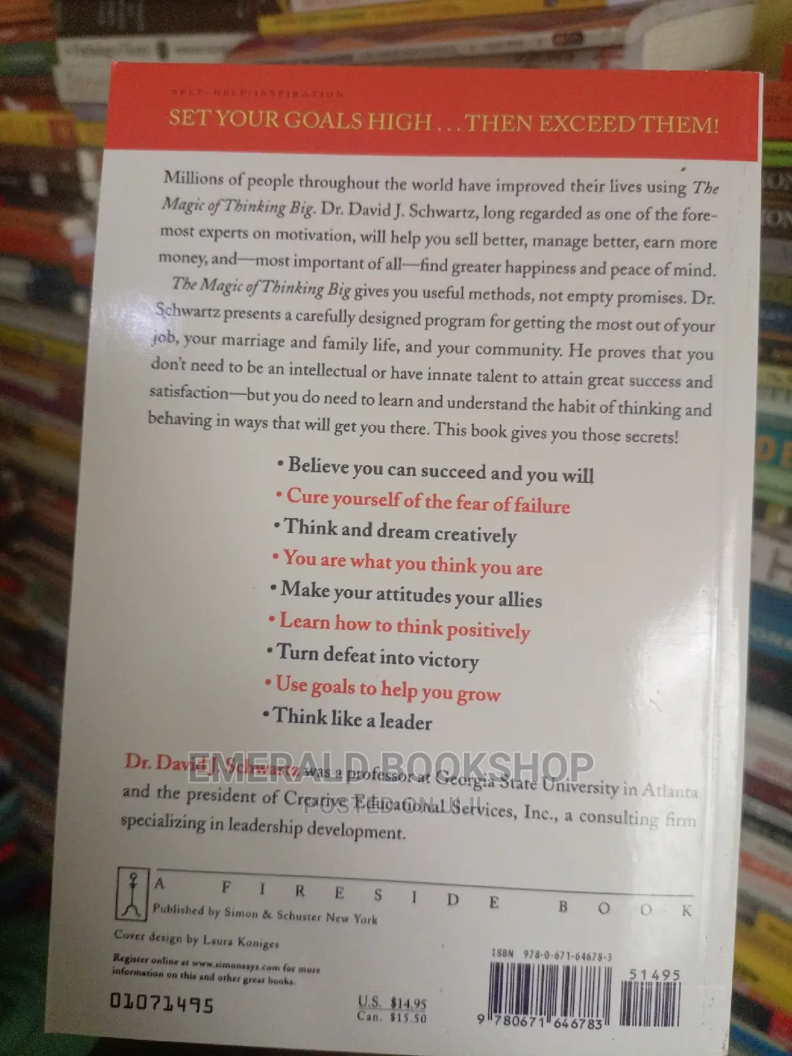 The Magic of Thinking Big Book