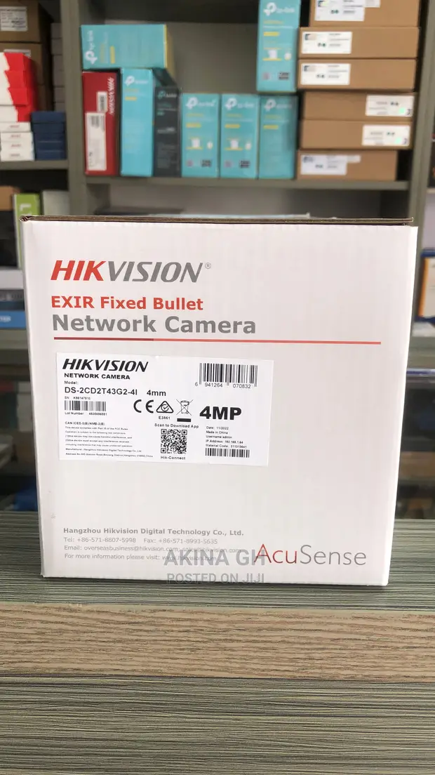 Hikvision 4mp IP Acusense Network Camera DS-2CD2T43G2-4L 2