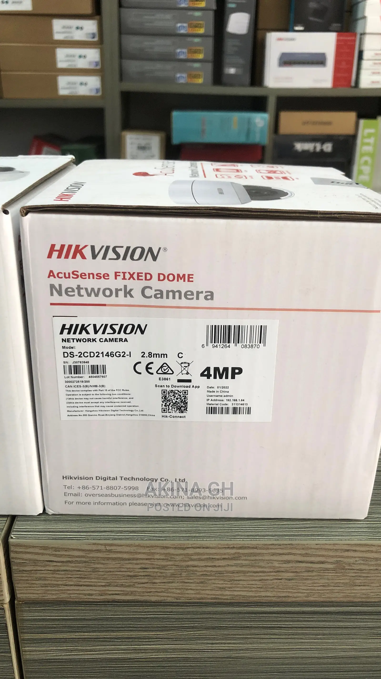 Hikvision 4mp IP Dome Acusense Network Camera DS-2CD2146G2-I
